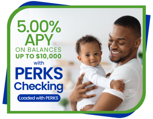 5.00% APY on Balances up to $10,000.00 with PERKS Checking from Magnolia Federal Credit Union. This account is loaded with perks!